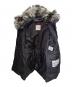 中古・古着 MONCLER (モンクレール) APHROTI /ファー付きダウンコート/シルバーフォックス ブラック サイズ:1：150000円