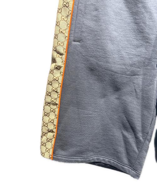 GUCCI（グッチ）GUCCI (グッチ) GGコットンスウェットハーフパンツ ブラック×ブラウン サイズ:Mの古着・服飾アイテム