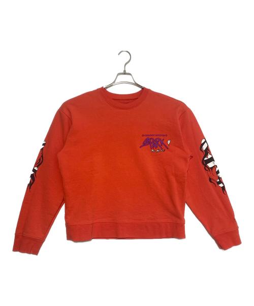 CHROME HEARTS（クロムハーツ）CHROME HEARTS (クロムハーツ) MATTY BOY Sadistic Lipstick Sweatshirt オレンジ サイズ:Mの古着・服飾アイテム