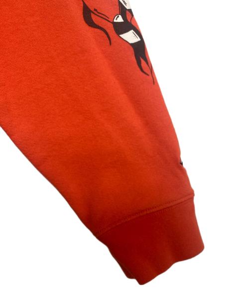 CHROME HEARTS（クロムハーツ）CHROME HEARTS (クロムハーツ) MATTY BOY Sadistic Lipstick Sweatshirt オレンジ サイズ:Mの古着・服飾アイテム