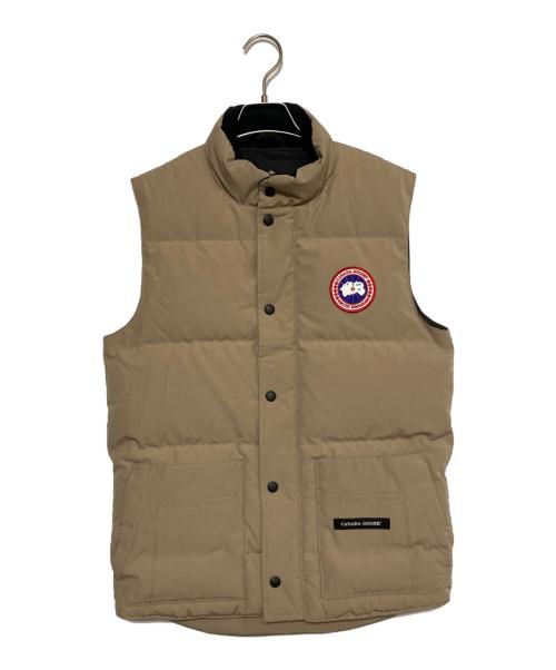 CANADA GOOSE（カナダグース）CANADA GOOSE (カナダグース) ダウンベスト ベージュ サイズ:XSの古着・服飾アイテム