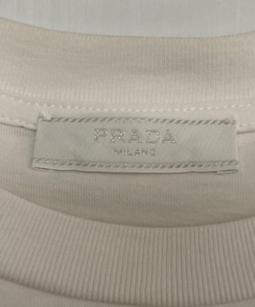 PRADA（プラダ）PRADA (プラダ) ロゴTシャツ ホワイト サイズ:Sの古着・服飾アイテム