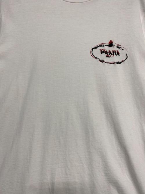 PRADA（プラダ）PRADA (プラダ) ロゴTシャツ ホワイト サイズ:Sの古着・服飾アイテム