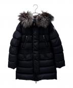MONCLERモンクレール）の古着「APHROTITI シルバーフォックスファー ダウンコート」｜ブラック