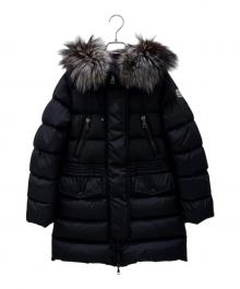 MONCLER（モンクレール）の古着「APHROTITI シルバーフォックスファー ダウンコート」｜ブラック