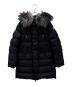 MONCLER（モンクレール）の古着「APHROTITI シルバーフォックスファー ダウンコート」｜ブラック