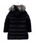 MONCLER (モンクレール) APHROTITI シルバーフォックスファー ダウンコート ブラック：180000円