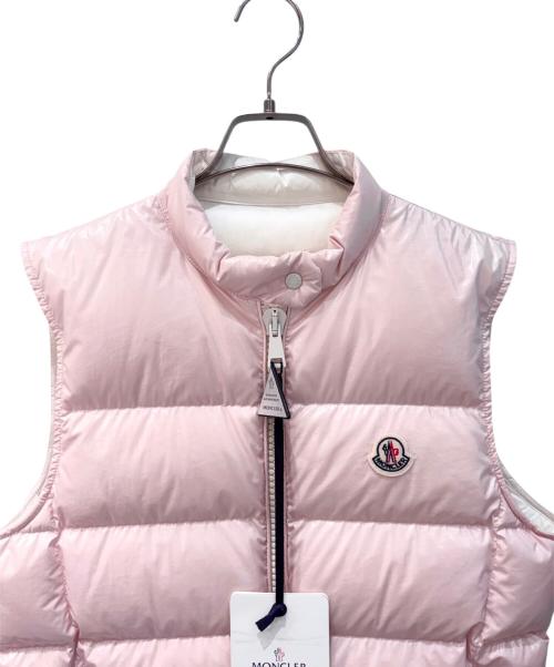 MONCLER（モンクレール）MONCLER (モンクレール) ALCIBIA/ダウンベスト ピンク サイズ:1の古着・服飾アイテム