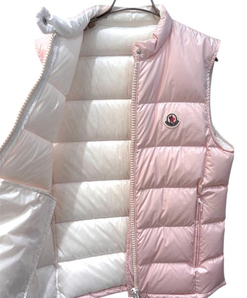 MONCLER（モンクレール）MONCLER (モンクレール) ALCIBIA/ダウンベスト ピンク サイズ:1の古着・服飾アイテム