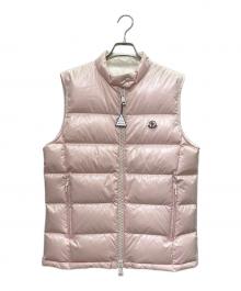MONCLER（モンクレール）の古着「ALCIBIA（アルシビア）/ダウンベスト」｜ピンク