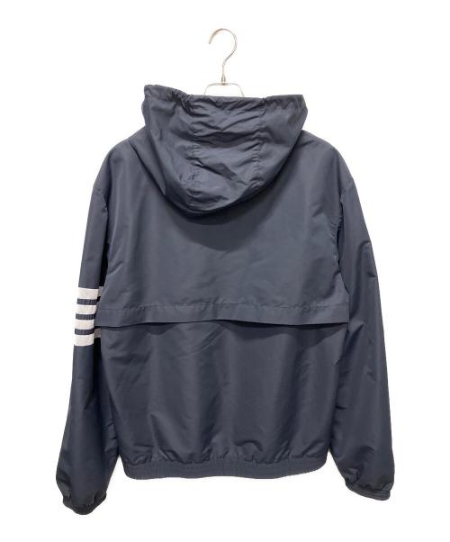 Thom Browne（トムブラウン）Thom Browne (トムブラウン) Ripstop Mesh 4-Bar Hooded Jacket/リップストップ メッシュ 4バー フーデッドジャケット ネイビー サイズ:4の古着・服飾アイテム