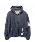 Thom Browne（トムブラウン）の古着「Ripstop Mesh 4-Bar Hooded Jacket/リップストップ メッシュ 4バー フーデッドジャケット」｜ネイビー