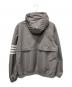 Thom Browne (トムブラウン) Ripstop Mesh 4-Bar Hooded Jacket/リップストップ メッシュ 4バー フーデッドジャケット グレー サイズ:4：110000円