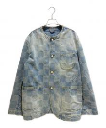 LOUIS VUITTON（ルイ ヴィトン）の古着「Damier Collarless Denim Jacket」