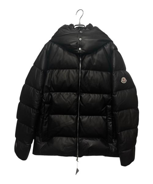 MONCLER（モンクレール）MONCLER (モンクレール) DAUPHINELL/レザーダウンジャケット ブラック サイズ:3の古着・服飾アイテム