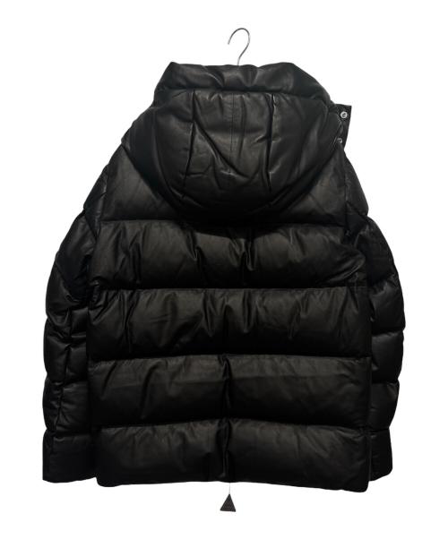 MONCLER（モンクレール）MONCLER (モンクレール) DAUPHINELL/レザーダウンジャケット ブラック サイズ:3の古着・服飾アイテム