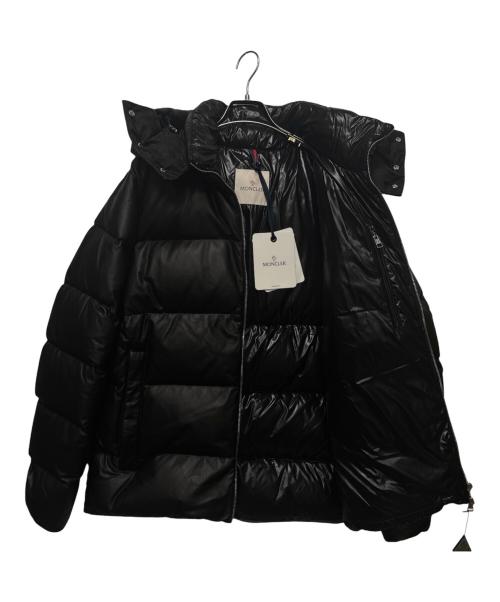 MONCLER（モンクレール）MONCLER (モンクレール) DAUPHINELL/レザーダウンジャケット ブラック サイズ:3の古着・服飾アイテム