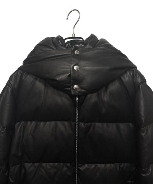 MONCLER（モンクレール）MONCLER (モンクレール) DAUPHINELL/レザーダウンジャケット ブラック サイズ:3の古着・服飾アイテム
