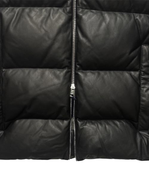 MONCLER（モンクレール）MONCLER (モンクレール) DAUPHINELL/レザーダウンジャケット ブラック サイズ:3の古着・服飾アイテム