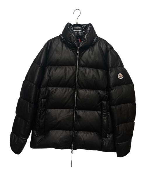 MONCLER（モンクレール）MONCLER (モンクレール) DAUPHINELL/レザーダウンジャケット ブラック サイズ:3の古着・服飾アイテム