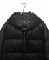 中古・古着 MONCLER (モンクレール) DAUPHINELL/レザーダウンジャケット ブラック サイズ:3：350000円