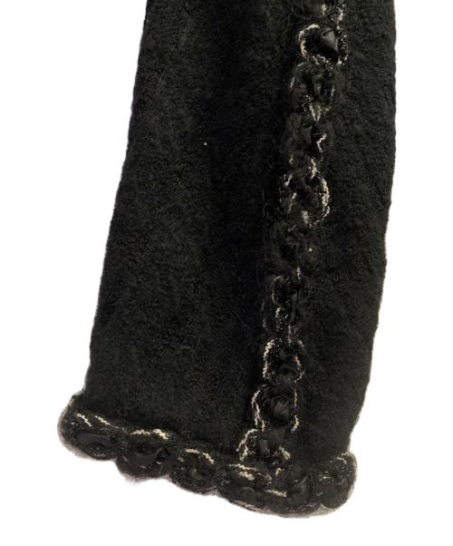 CHANEL（シャネル）CHANEL (シャネル) ココボタン付きシアーツイードジャケット ブラック サイズ:38の古着・服飾アイテム