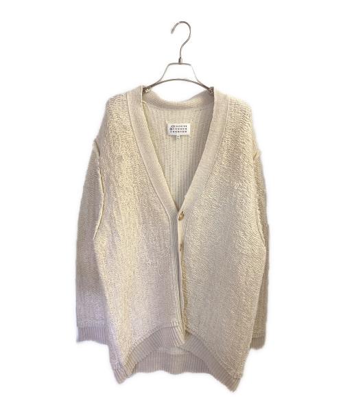Maison Margiela（メゾンマルジェラ）Maison Margiela (メゾンマルジェラ) Vネックカーディガン アイボリー サイズ:XSの古着・服飾アイテム