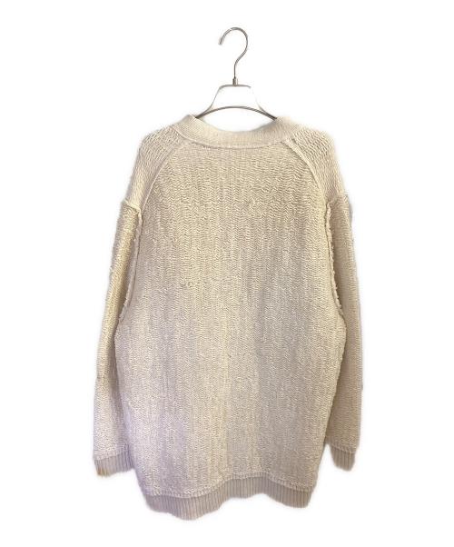 Maison Margiela（メゾンマルジェラ）Maison Margiela (メゾンマルジェラ) Vネックカーディガン アイボリー サイズ:XSの古着・服飾アイテム