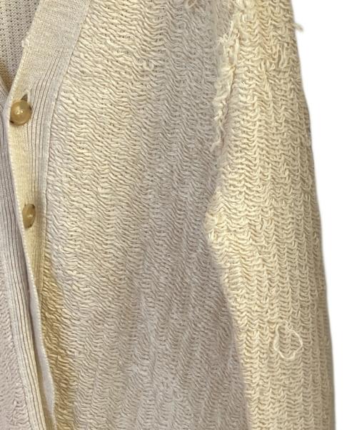 Maison Margiela（メゾンマルジェラ）Maison Margiela (メゾンマルジェラ) Vネックカーディガン アイボリー サイズ:XSの古着・服飾アイテム