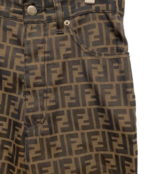 FENDI（フェンディ）FENDI (フェンディ) ズッカ柄パンツ ブラウン サイズ:27インチの古着・服飾アイテム