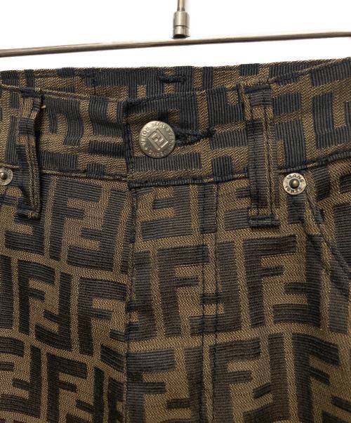 FENDI（フェンディ）FENDI (フェンディ) ズッカ柄パンツ ブラウン サイズ:27インチの古着・服飾アイテム