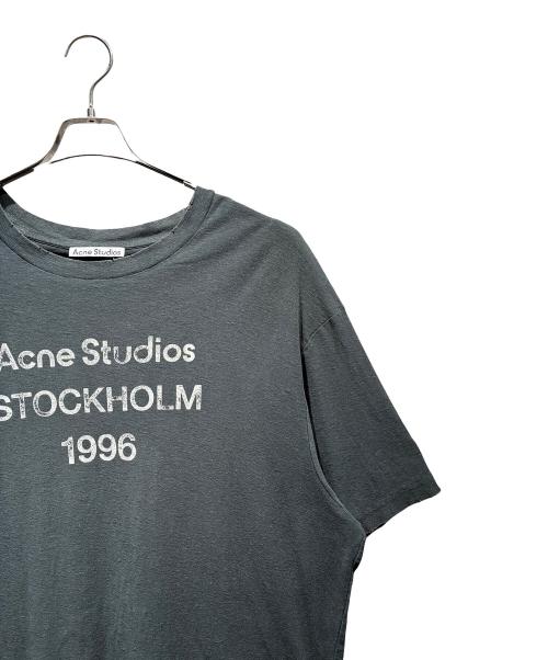 Acne studios（アクネ ストゥディオズ）ACNE STUDIOS (アクネ ストゥディオズ) ダメージ加工Tシャツ ブラック サイズ:XXLの古着・服飾アイテム