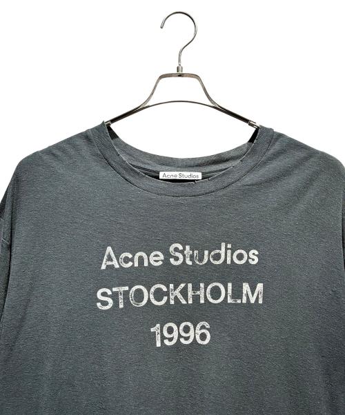 Acne studios（アクネ ストゥディオズ）ACNE STUDIOS (アクネ ストゥディオズ) ダメージ加工Tシャツ ブラック サイズ:XXLの古着・服飾アイテム