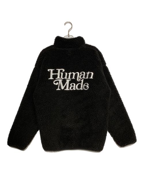 HUMAN MADE（ヒューマンメイド）HUMAN MADE (ヒューマンメイド) ボアジャケット ブラック サイズ:Sの古着・服飾アイテム