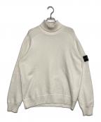 STONE ISLANDストーンアイランド）の古着「タートルネックニット」｜ホワイト