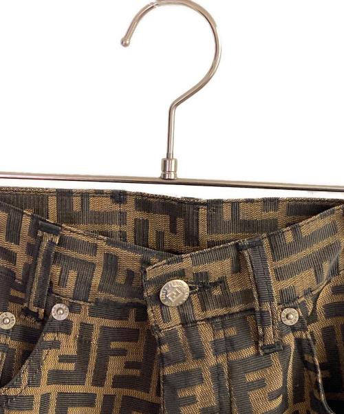 FENDI（フェンディ）FENDI (フェンディ) ズッカ柄パンツ ブラウン サイズ:W30の古着・服飾アイテム
