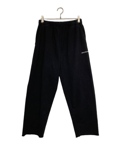 BALENCIAGA（バレンシアガ）BALENCIAGA (バレンシアガ) Mirror Balenciaga Cropped Sweatpants ブラック サイズ:XSの古着・服飾アイテム
