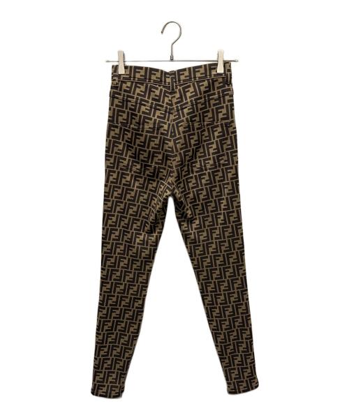 FENDI（フェンディ）FENDI (フェンディ) ズッカ柄パンツ ブラウン サイズ:40の古着・服飾アイテム