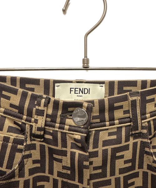 FENDI（フェンディ）FENDI (フェンディ) ズッカ柄パンツ ブラウン サイズ:40の古着・服飾アイテム