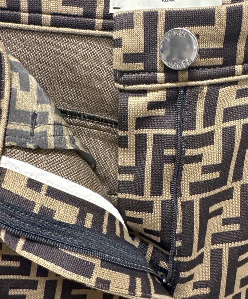 FENDI（フェンディ）FENDI (フェンディ) ズッカ柄パンツ ブラウン サイズ:40の古着・服飾アイテム