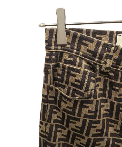 FENDI（フェンディ）FENDI (フェンディ) ズッカ柄パンツ ブラウン サイズ:40の古着・服飾アイテム