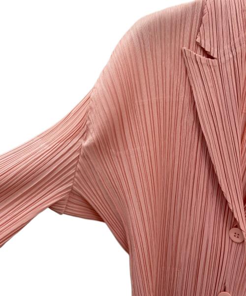 PLEATS PLEASE（プリーツプリーズ）PLEATS PLEASE (プリーツプリーズ) プリーツカーディガン ピンク サイズ:3の古着・服飾アイテム