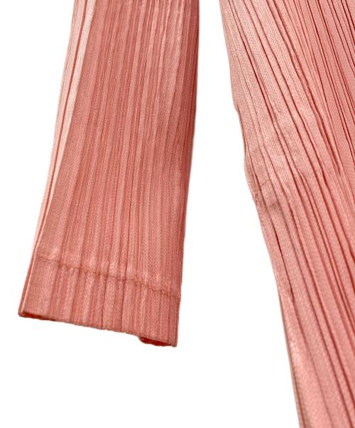 PLEATS PLEASE（プリーツプリーズ）PLEATS PLEASE (プリーツプリーズ) プリーツカーディガン ピンク サイズ:3の古着・服飾アイテム