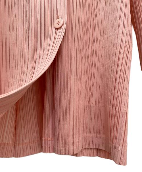 PLEATS PLEASE（プリーツプリーズ）PLEATS PLEASE (プリーツプリーズ) プリーツカーディガン ピンク サイズ:3の古着・服飾アイテム
