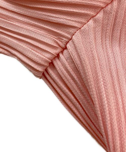 PLEATS PLEASE（プリーツプリーズ）PLEATS PLEASE (プリーツプリーズ) プリーツカーディガン ピンク サイズ:3の古着・服飾アイテム