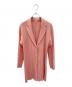 PLEATS PLEASE（プリーツプリーズ）の古着「プリーツカーディガン」｜ピンク