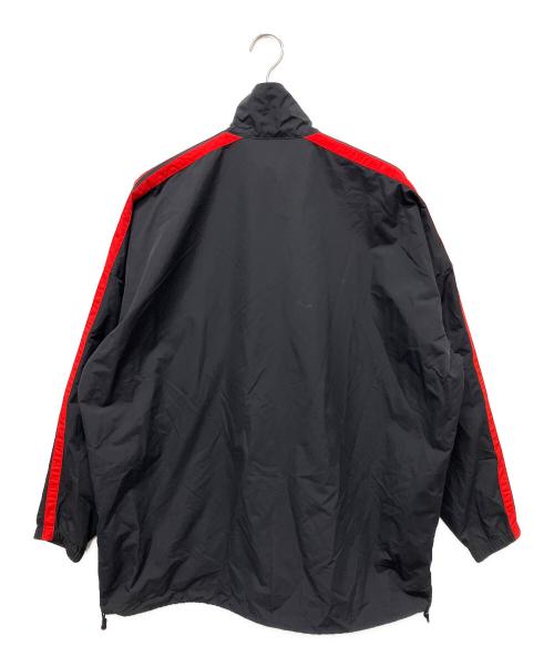 BALENCIAGA（バレンシアガ）BALENCIAGA (バレンシアガ) Double Sleeve Windbreaker　ウィンドブレーカー ブラック×レッド サイズ:42の古着・服飾アイテム