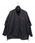 BALENCIAGA（バレンシアガ）の古着「Double Sleeve Windbreaker　ウィンドブレーカー」｜ブラック×レッド