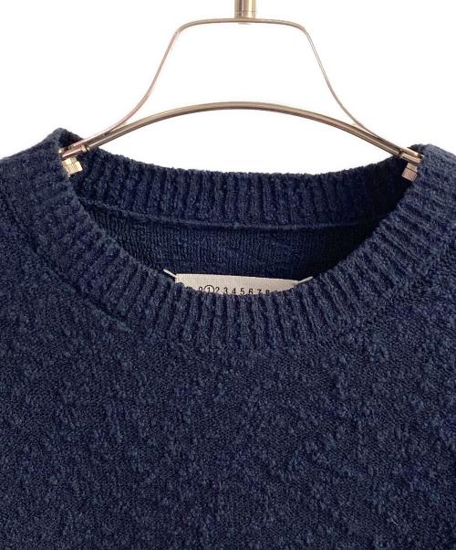 Maison Margiela（メゾンマルジェラ）Maison Margiela (メゾンマルジェラ) クルーネックニット ネイビー サイズ:Sの古着・服飾アイテム