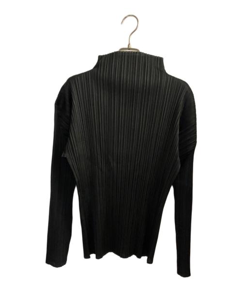 PLEATS PLEASE（プリーツプリーズ）PLEATS PLEASE (プリーツプリーズ) ハイネックプリーツカットソー ブラック サイズ:3の古着・服飾アイテム